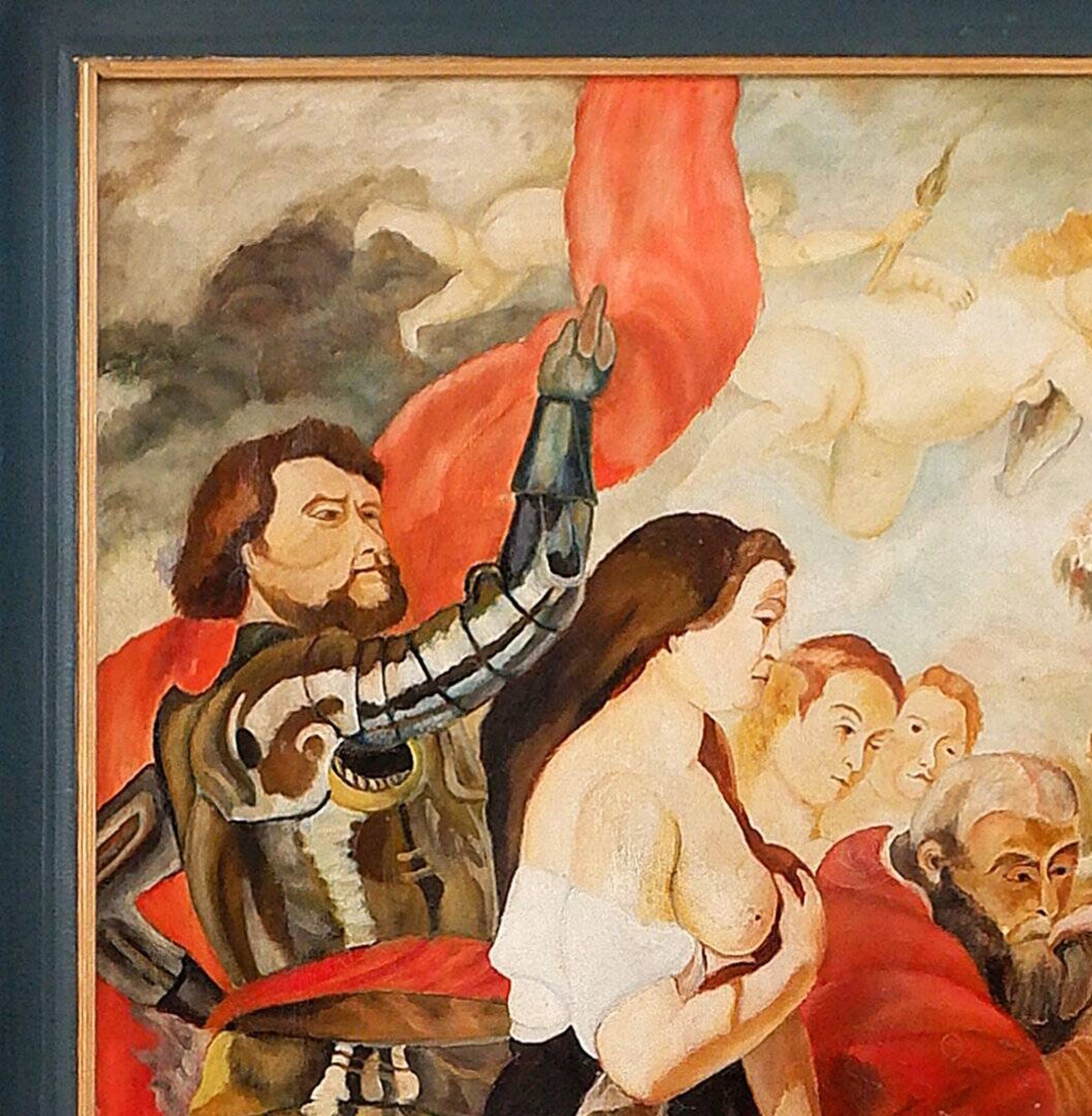 Painting on canvas signed J. Meirt