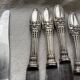 Service de 10 couteaux art nouveau métal argenté