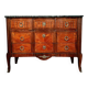Louis XV period crossbow chest of drawers in precious wood marquetry circa 1750