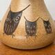 Pichet en céramique avec motif de hibou par Heinz Theo Dietz, Allemagne années 1960