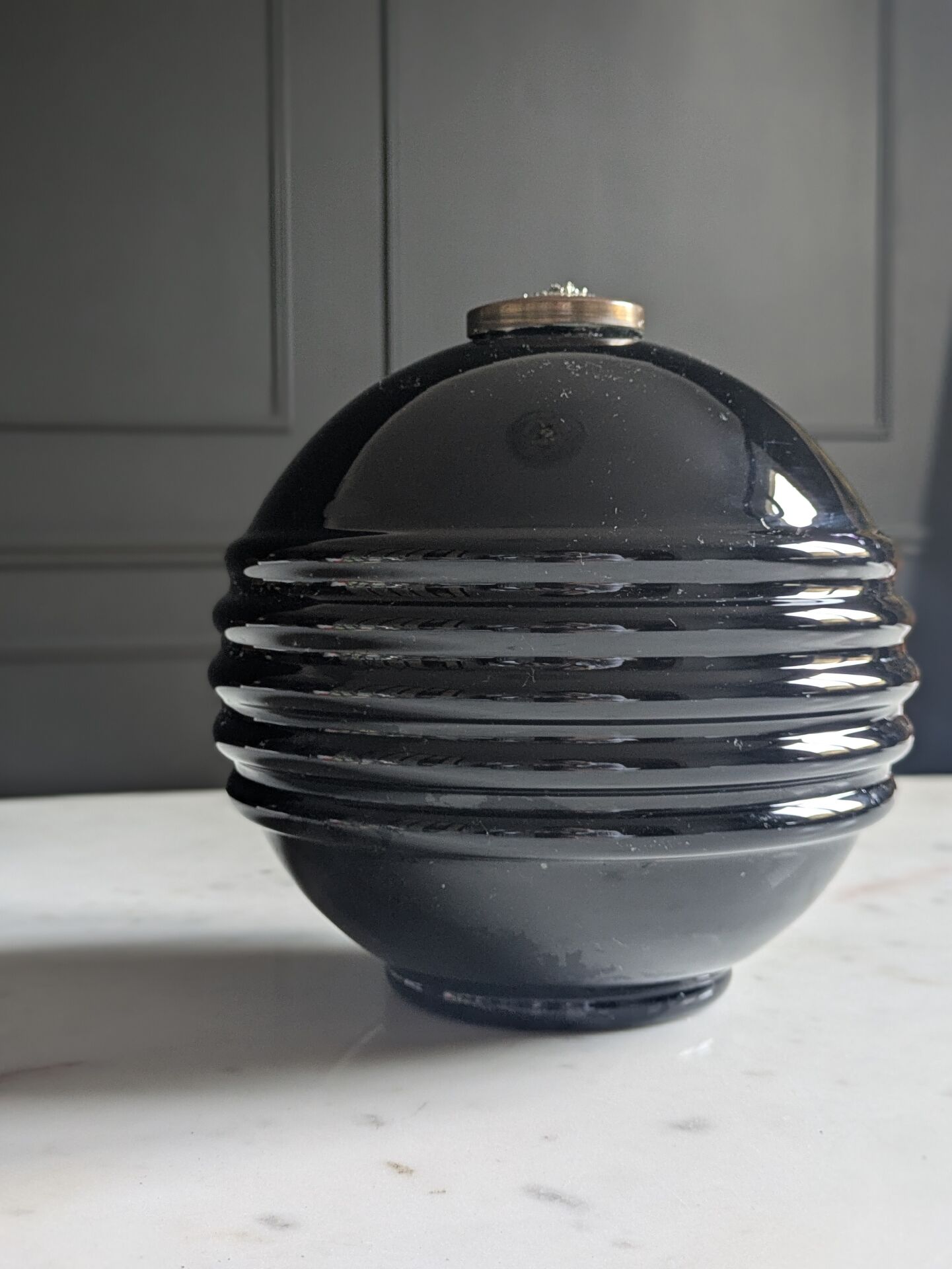 Art Deco lamp base by Jacques Adnet