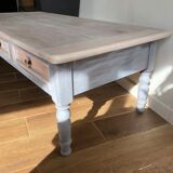 Table basse esprit shabby
