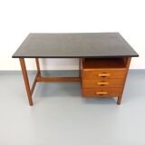 Vintage oak desk from the 1960s.