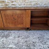 Enfilade vitrée en acajou, 1950