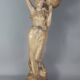 Sculpture céramique Femme et cruche ceinture opale Goldscheider vers 1900, 60 cm C155
