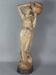 Ceramic sculpture Woman and opal belt jug Goldscheider circa 1900, 60 cm C155