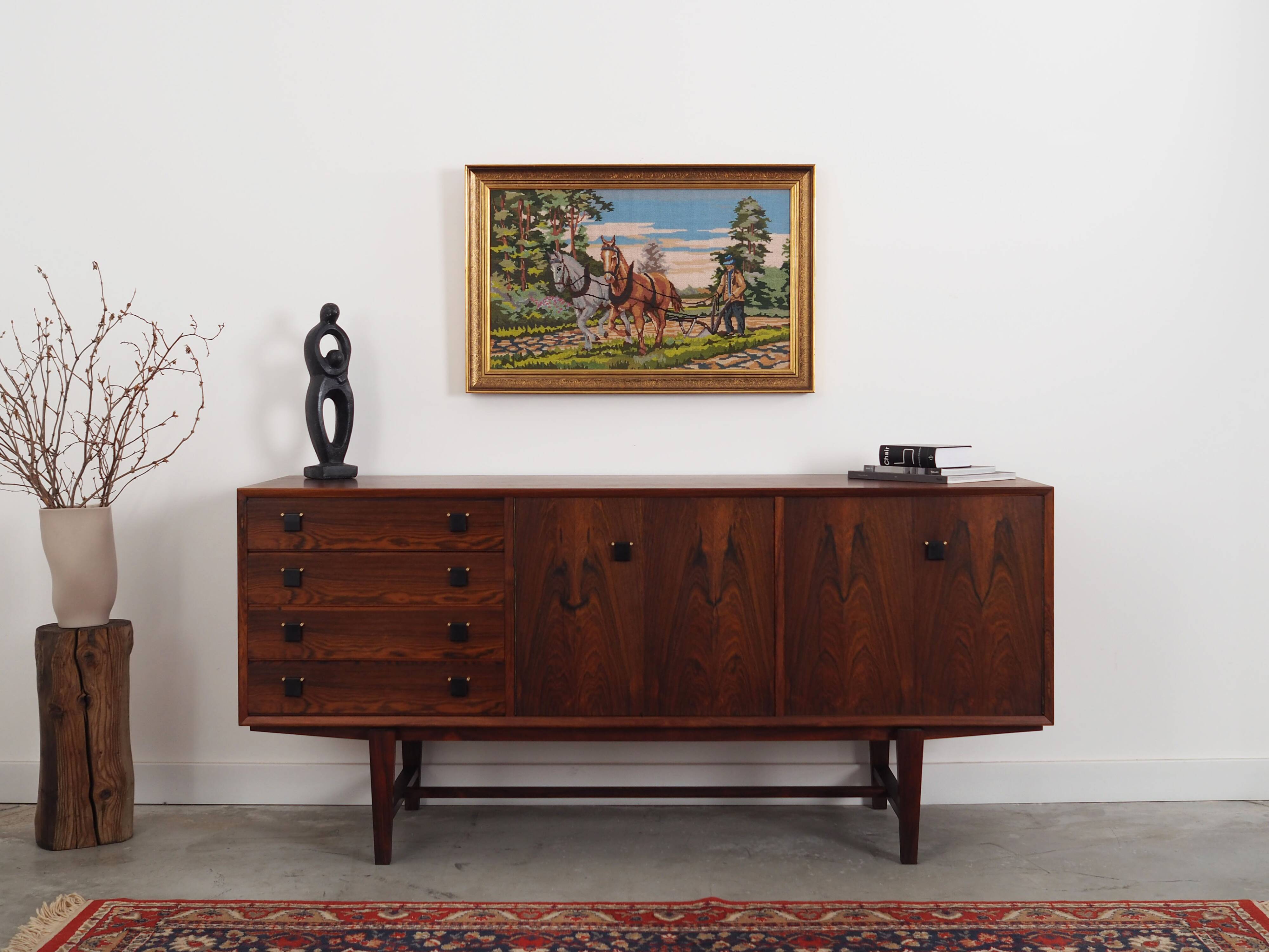 Tableau "Le Fermier", design scandinave, années 1970