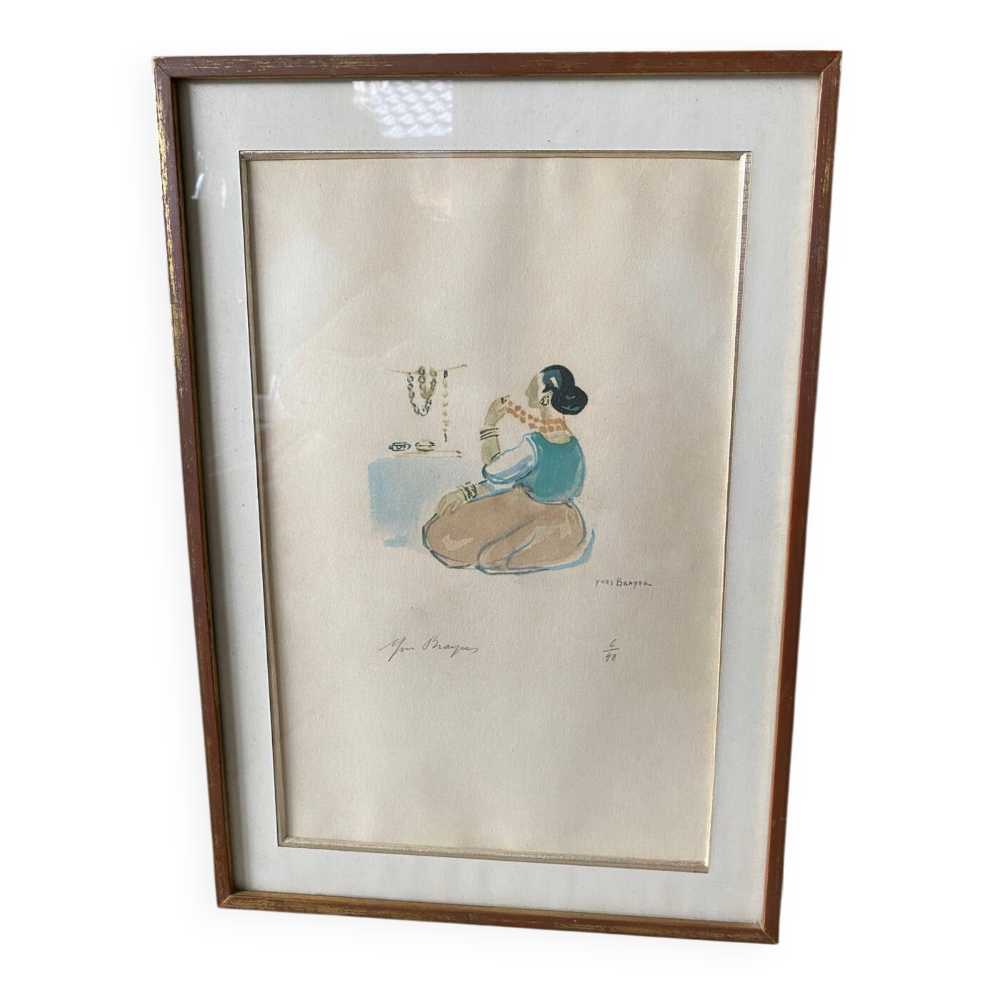 Lithograph by Yves Brayer 6/40