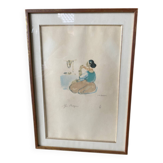 Lithograph Yves Brayer 6/40