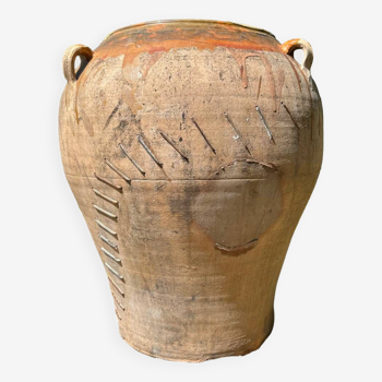 Terracotta pottery jar