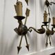 Double fire wall sconces in Empire style