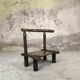 Petite chaise baoulé en bois