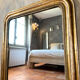 Antique Louis-Philippe gilded mirror from the 19th century.