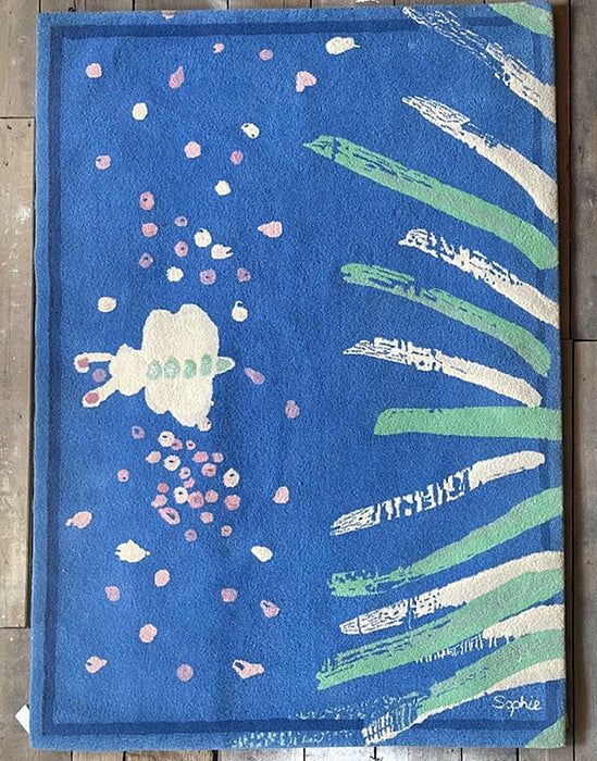 TISCA “Sophie” hand-tufted wool rug, France, 1990s
