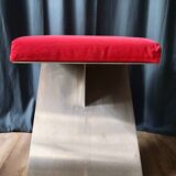 70s folded stainless steel stool