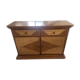 Buffet, vintage wicker commode in Riviera style, 1970s.