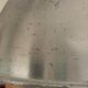 Industrial ceiling pendant light in aluminum and holophane-type glass