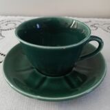 Service of 6 cups and saucers 50s
