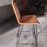 Rattan bar stool