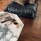 Vintage 70s marble coffee table