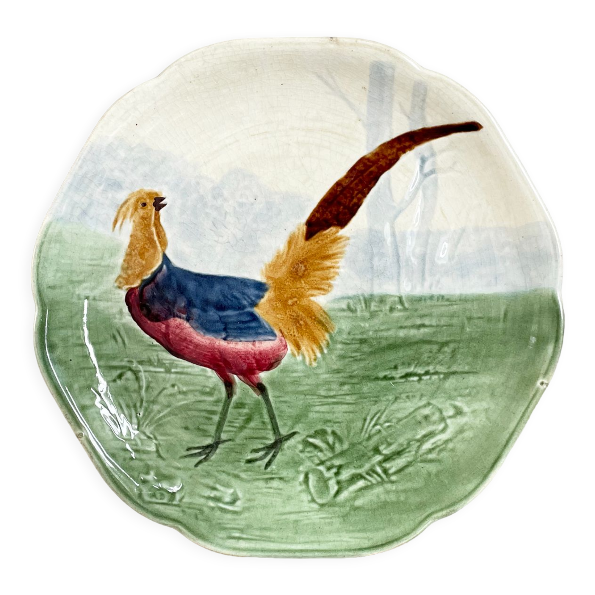 Assiette Choisy Le Roi Majolique du 19ème siècle