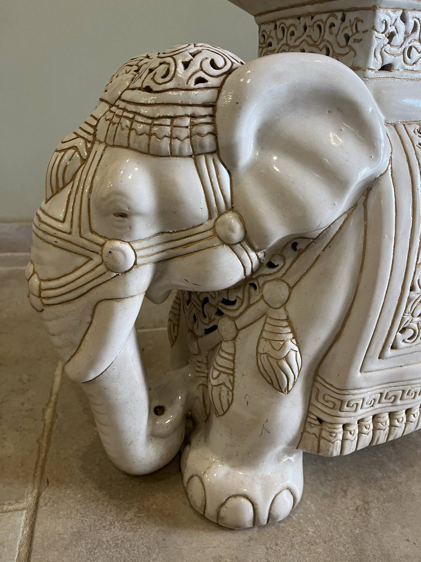 Vintage ceramic elephant