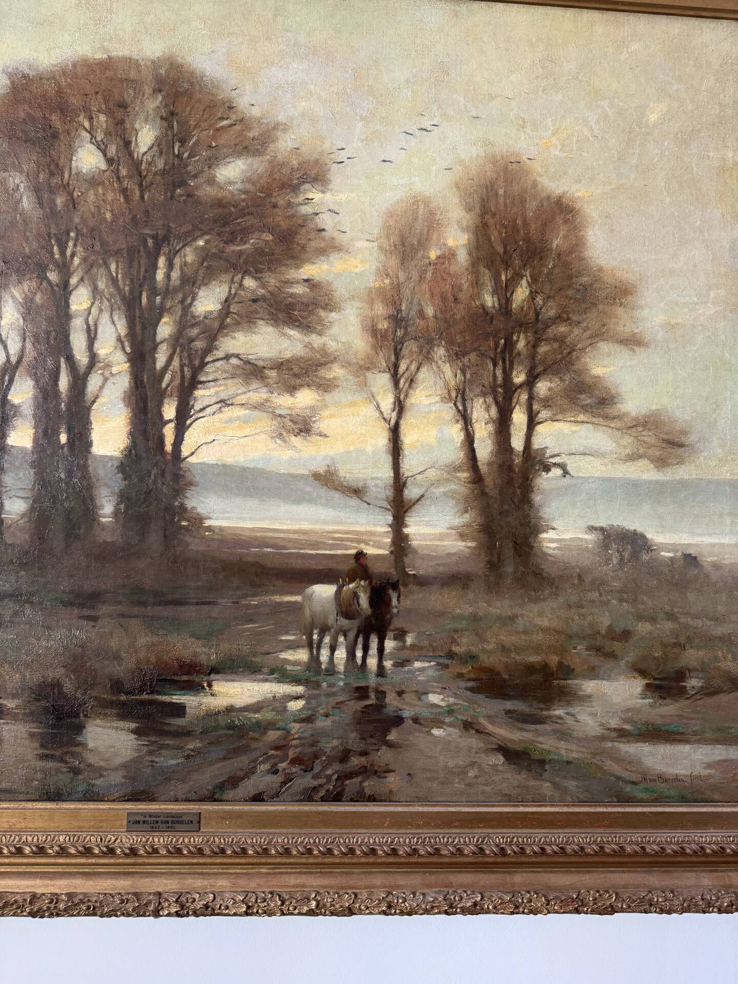 Monumental tableau Jan Willem Von Borselen (1825-1892)