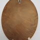 Oval wooden mirror gilded tower, medallion type