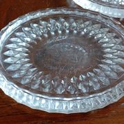 Dessous de bouteille en cristal Val Saint Lambert