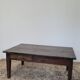 Rustic farmhouse coffee table from the 1900s with two drawers.
