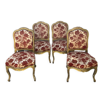 Set of 4 louis xv chairs