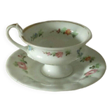 Coffee tea cup in Paris porcelain late 19th century