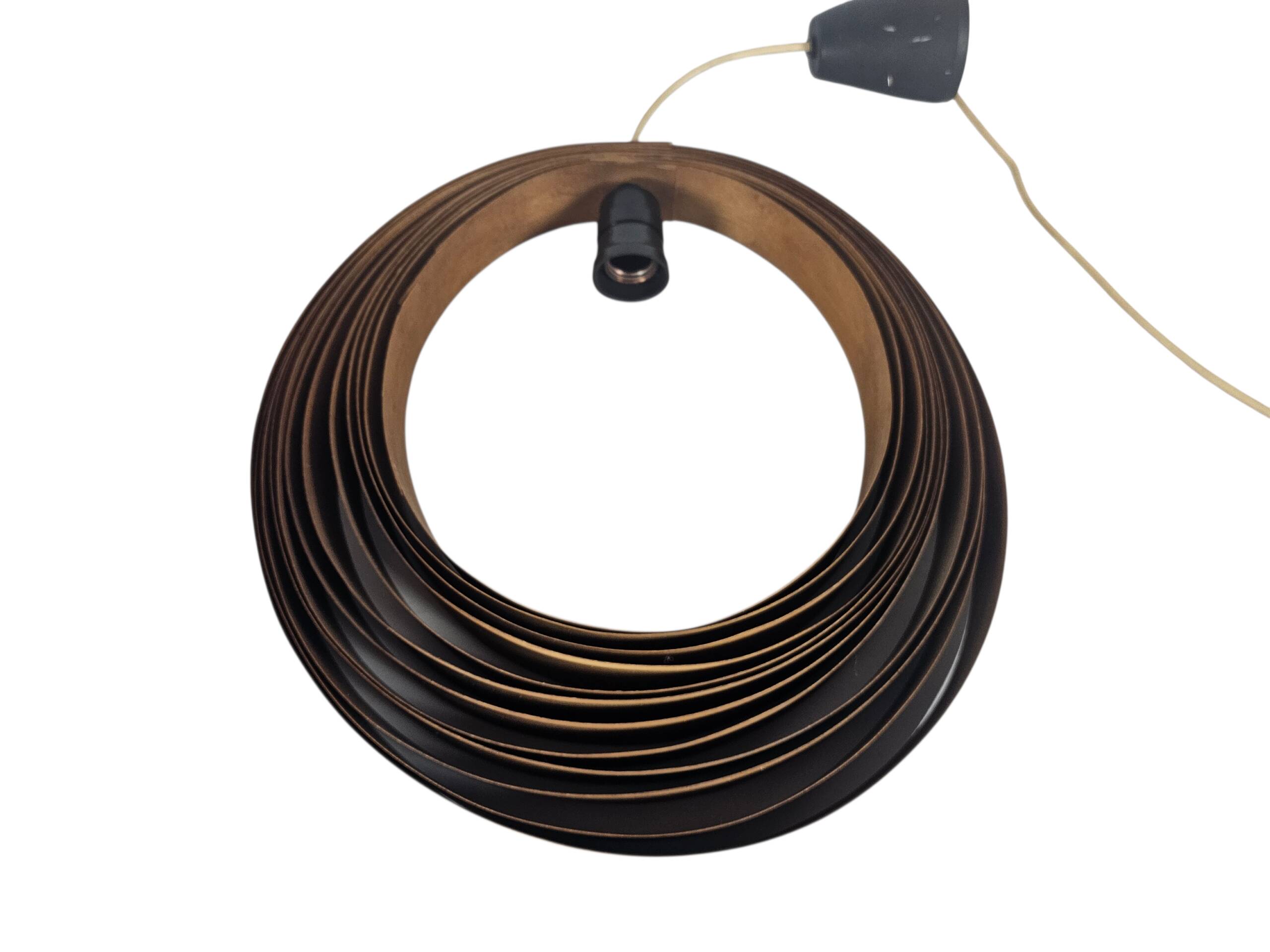 Mid-century modern - Moon lamp - Verner Panton style - teak - 60s