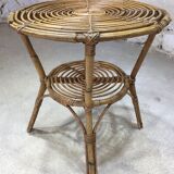 Vintage rattan coffee table