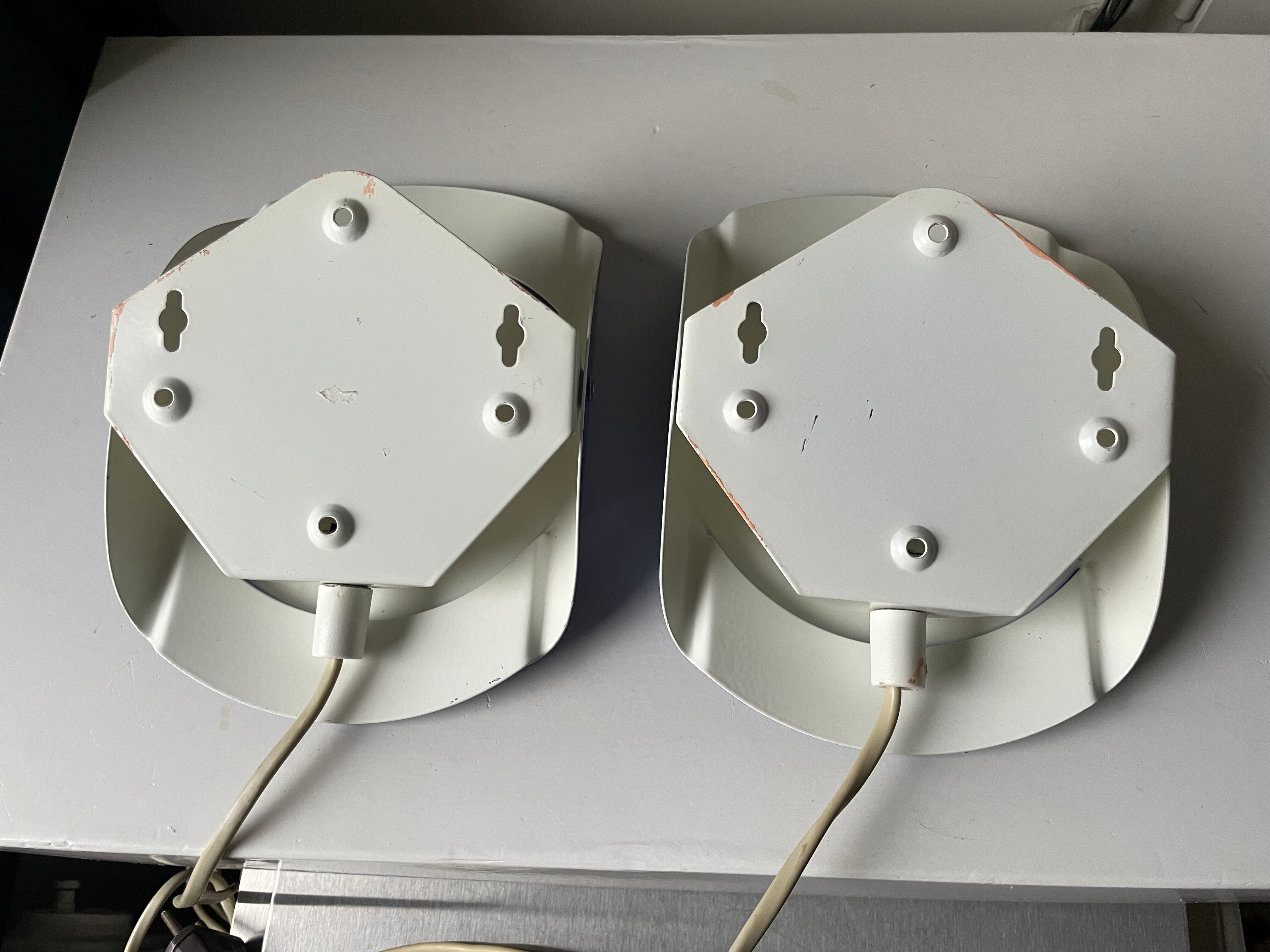 Pair of danish purple vintage wall lamps sconces by Lyfa