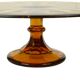 Amber Art Deco Cake Stand Pastry Dish Scailmont