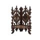 Console d'angle murale antique de style gothique français, fin des années 1800