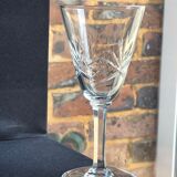 Liquor glasses (12) - art deco - cut and blown crystal