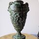 Devil's head vase in bronze