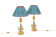 Pair of lamps in metal and bronze circa 1880