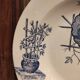 French vintage soup plate, R. Lafitte, Terre de Fer, Salins