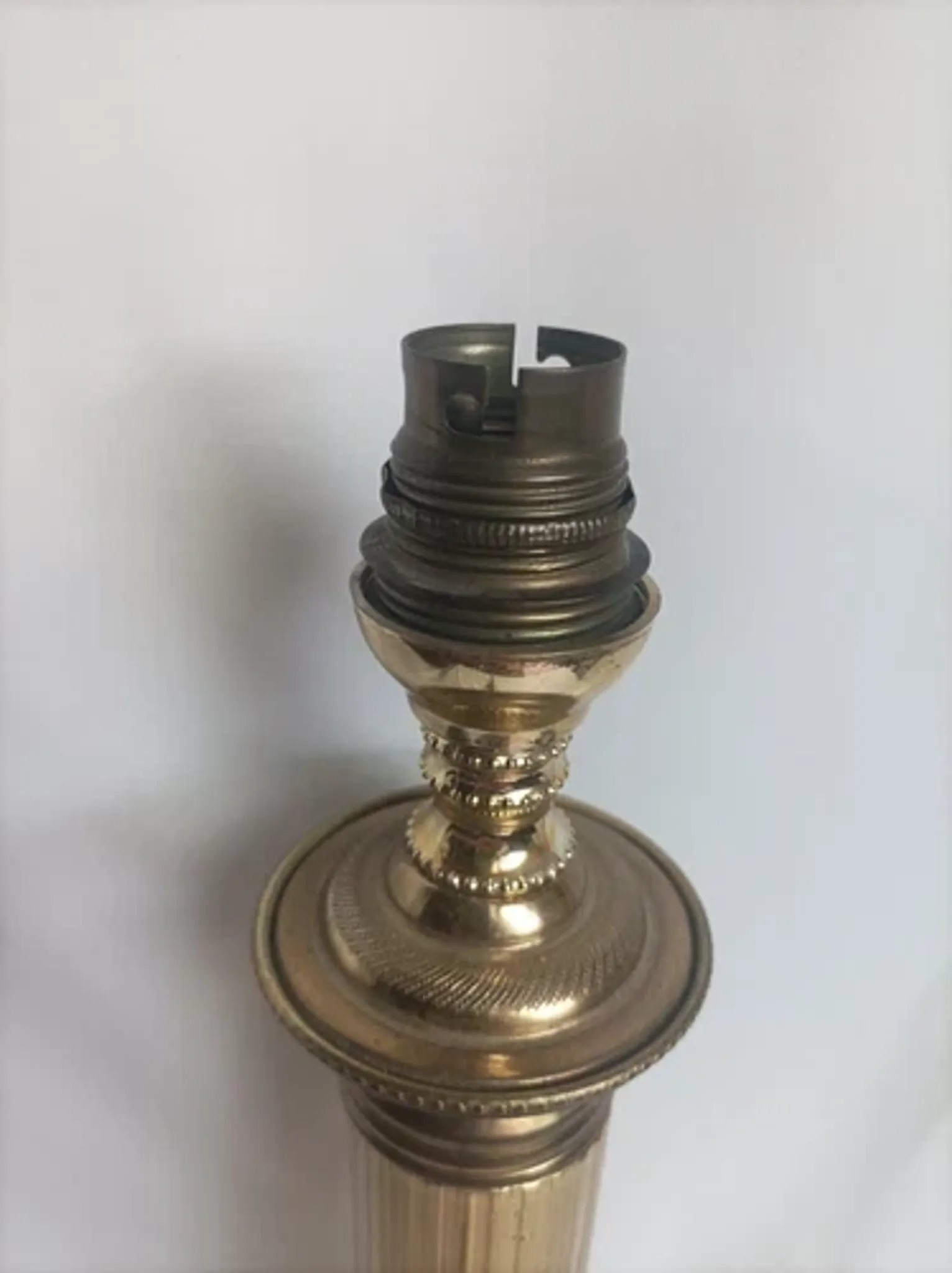 Lamp base in brass and marble - 1970s/1980s