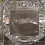 Cendrier en cristal massif moderniste design fait main art