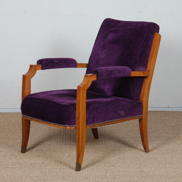 Paire de fauteuils dans le goût de Jules Leleu, 1940