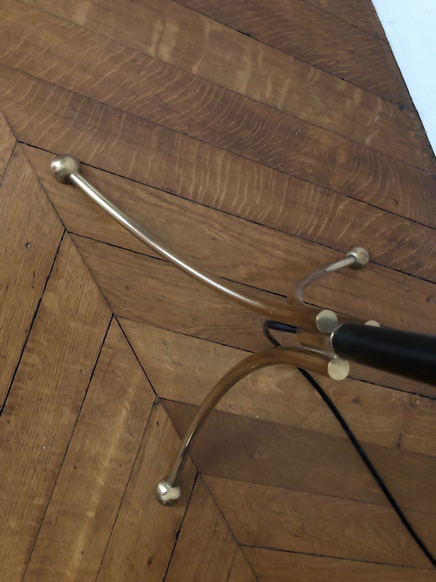 Triple floor lamp rises down 1950-1960