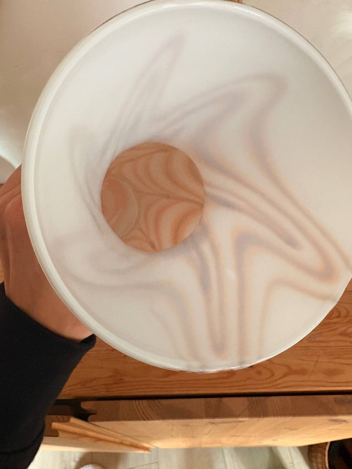 Grand vase en opaline marbrée — Style Pop Art Florentine — Années 7