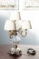 Delta Quattro 5-Light Crystal Table Lamp – Silver Finish