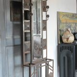Art deco coat rack, wrought iron coat rack, cloakroom