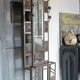 Art deco coat rack, wrought iron coat rack, cloakroom