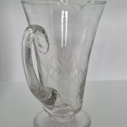 Cut crystal water jug from Fains – 21 cm – vintage